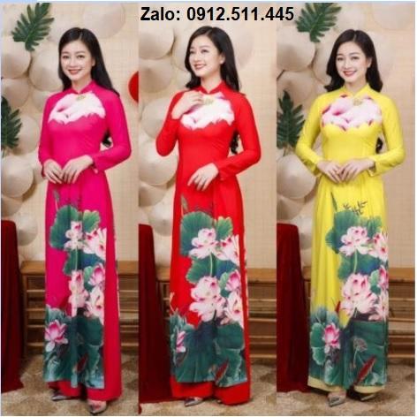 Áo Dài Đẹp Nhất 2021 | Top 100 Mẫu áo dài truyền thống Việt Nam họa tiết hoa đẹp nhất 2021