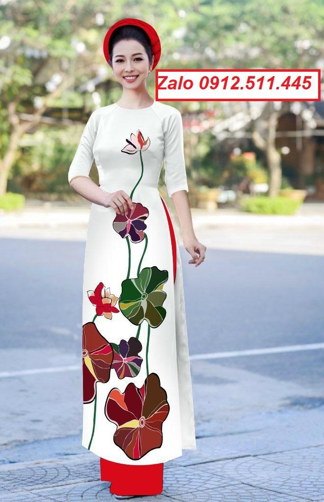 Mẫu áo dài truyền thống Việt Nam mặc tết 2021 mới nhất rất duyên dáng thời trang