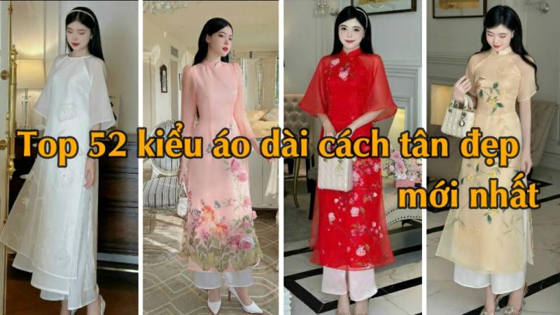 Top 52 kiểu áo dài cách tân nữ đẹp may sẵn mới nhất Tphcm, Cần Thơ, Đà Nẵng, Hà Nội