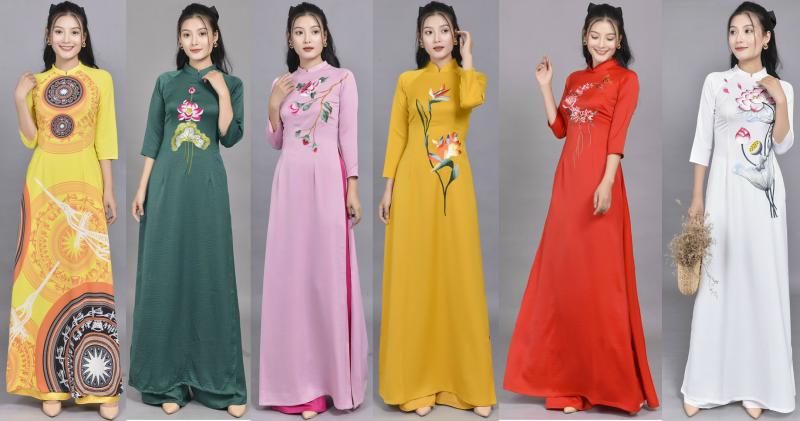 Top Kiểu Áo dài đẹp truyền thống Việt Nam mới 2020 xu hướng áo dài tết 2021