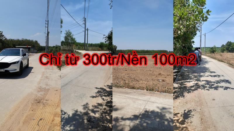 Bán Đất nền Trảng Bom Đồng Nai giá rẻ chỉ hơn 300tr/Nền 100m2 nằm giữa 3 khu công nghiệp đường 6m