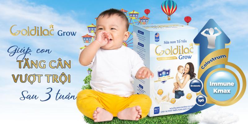 sữa non tổ yến goldilac grow của Việt Nam tốt không ? có giá bao nhiêu ?