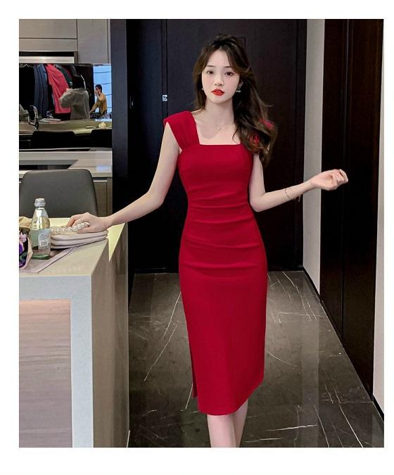 Đầm Body xẻ tà cao cấp quý phái sang trọng quyến rũ - DN019